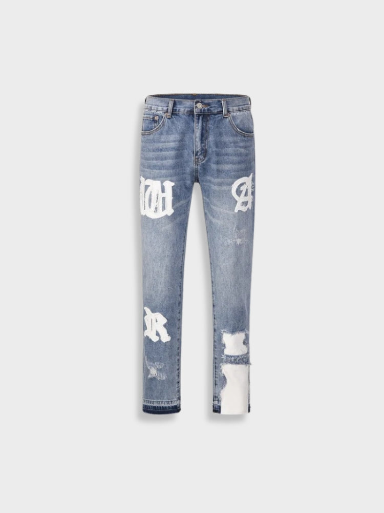 Cat Whisker Vintage Denim Jeans