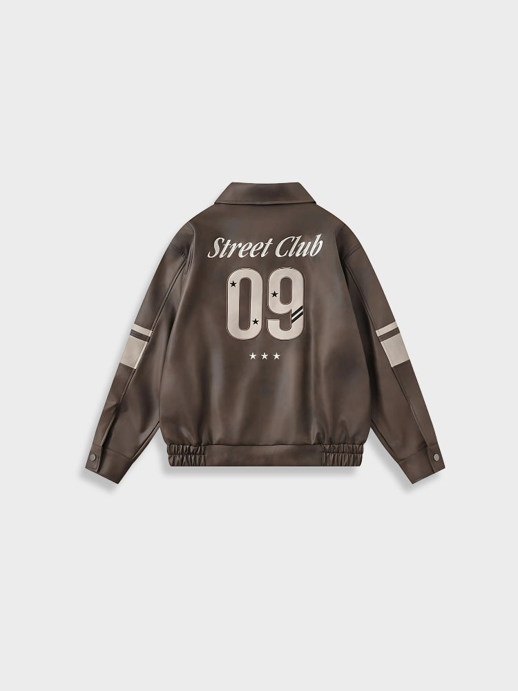 Leather Look Street Club 09 Bomber