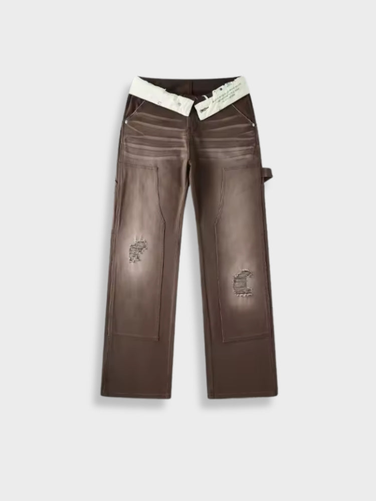DCRB Y2K Washed Denim Cargo