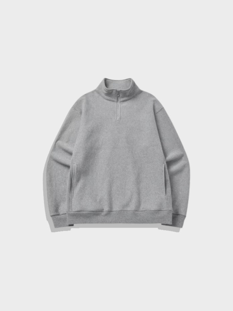 Decarba Oversized Half Zip Pullover