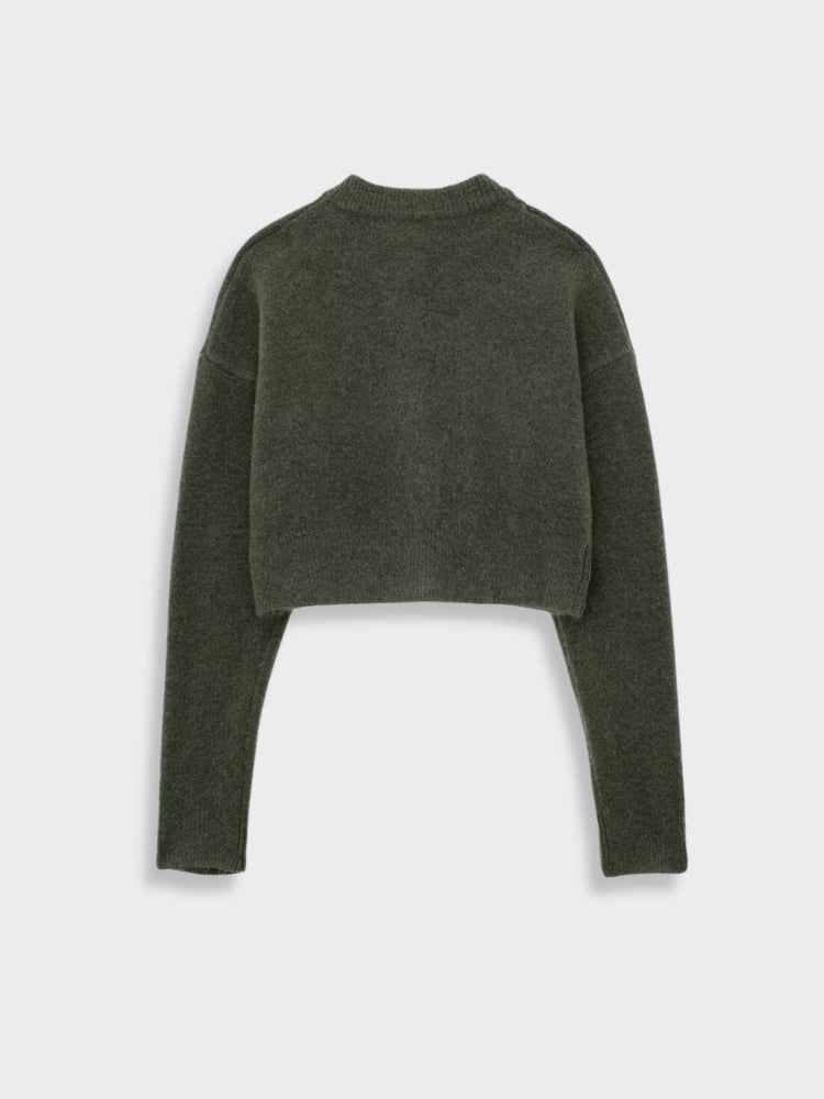 DCRB Crop Knitted Cardigan