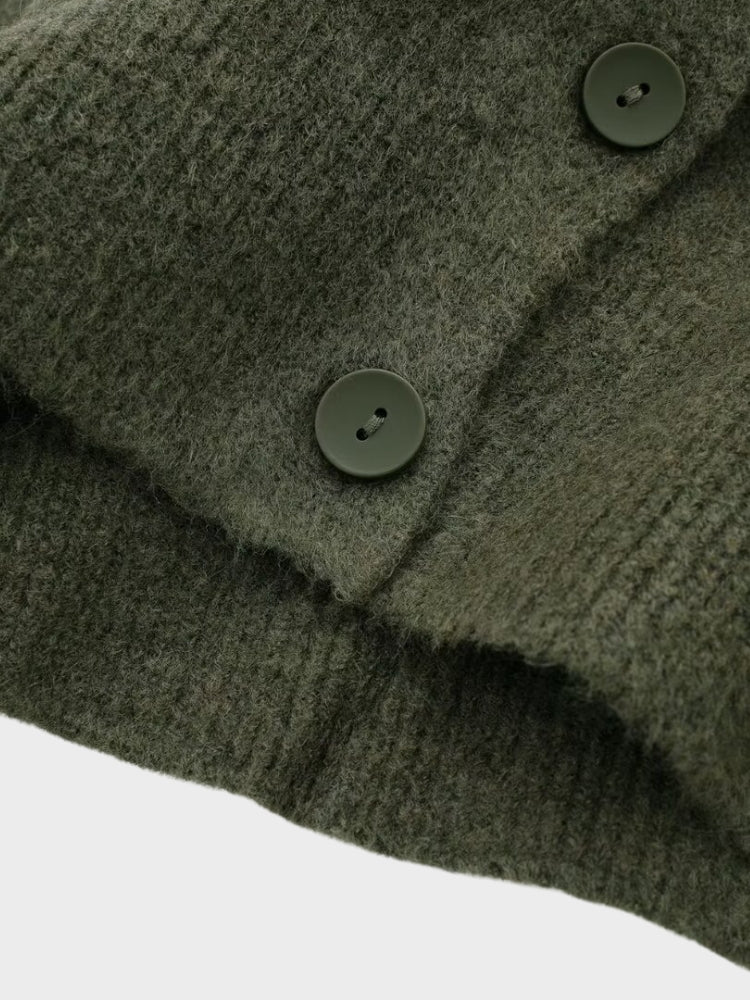 DCRB Crop Knitted Cardigan