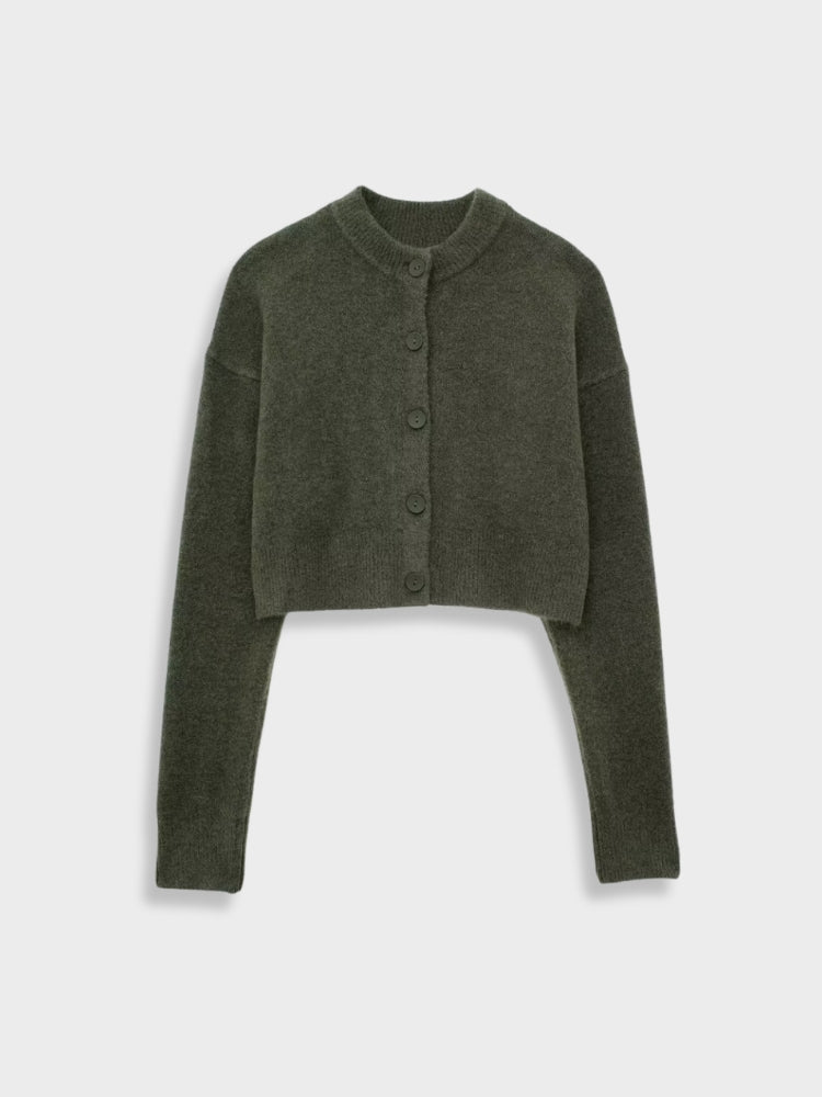DCRB Crop Knitted Cardigan