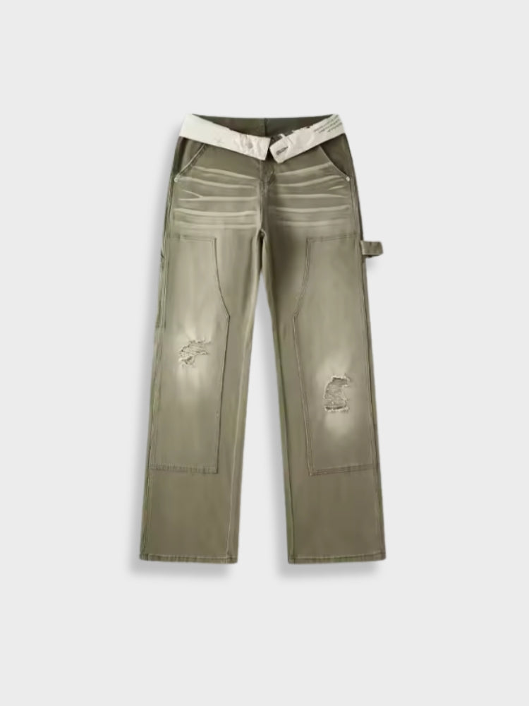 DCRB Y2K Washed Denim Cargo