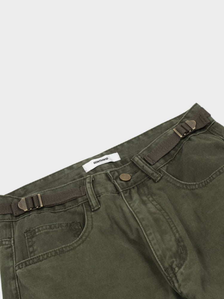 Decarba Loose Fit Pocket Cargo