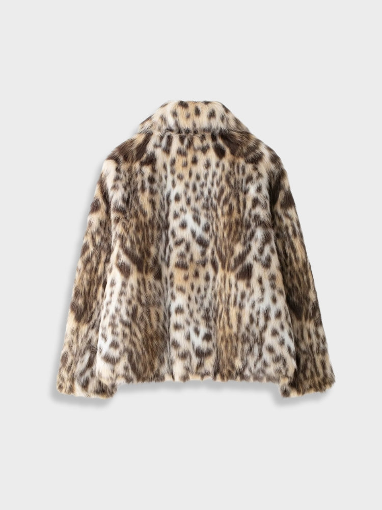 DCRB Faux Leopard Furr Jacket