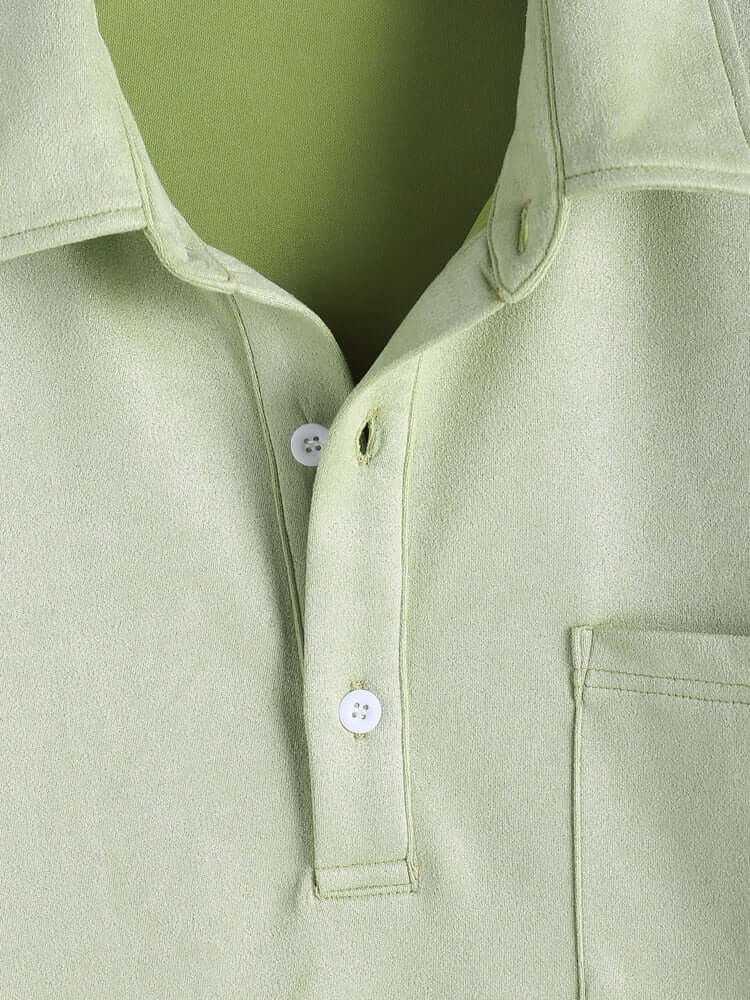 Longsleeve Polo Light Green