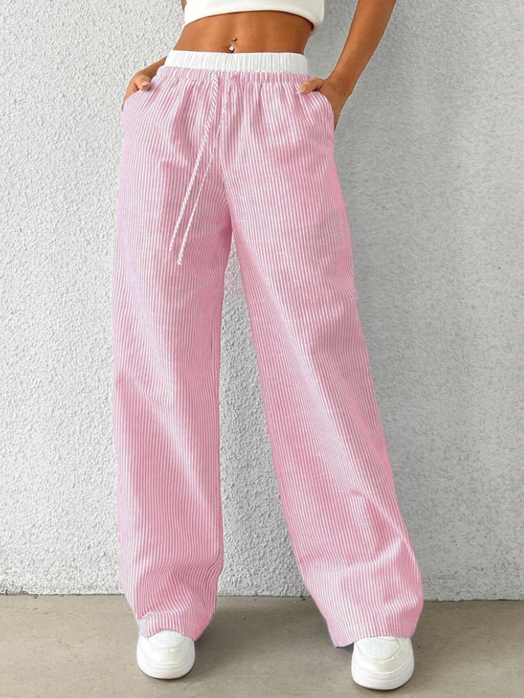 DCRB Striped Casual Y2K Pants