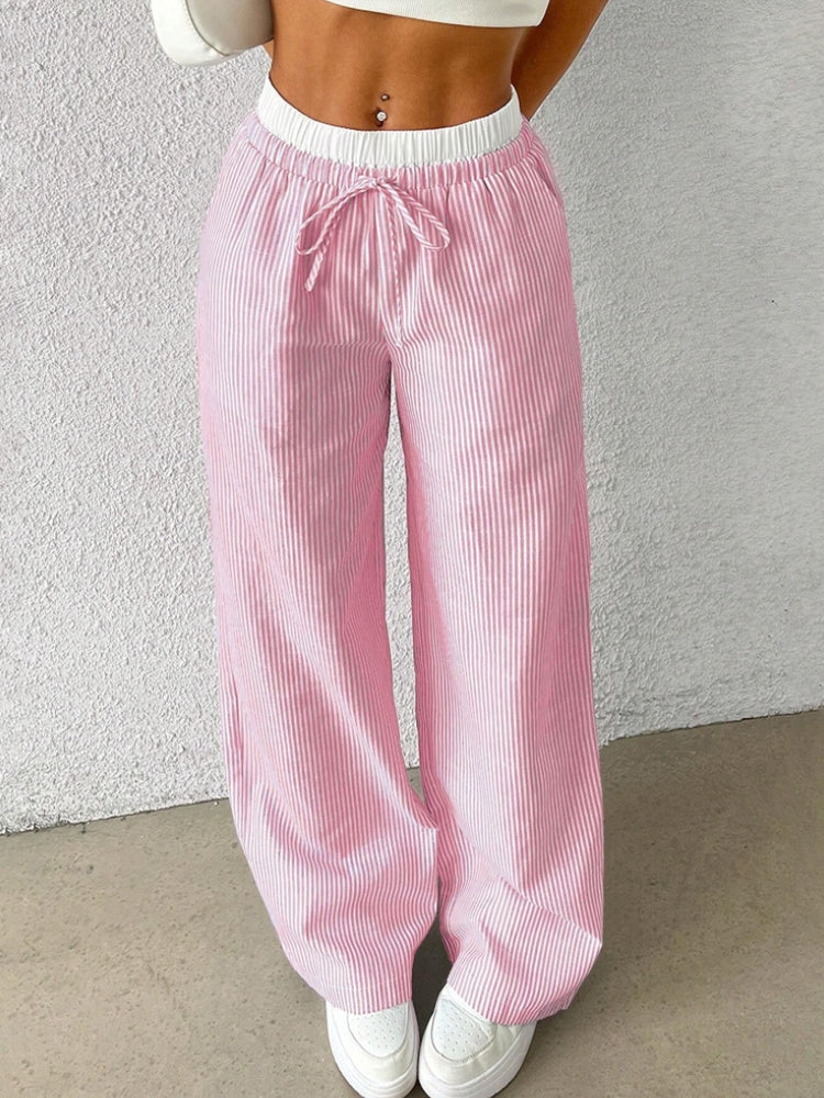 DCRB Striped Casual Y2K Pants