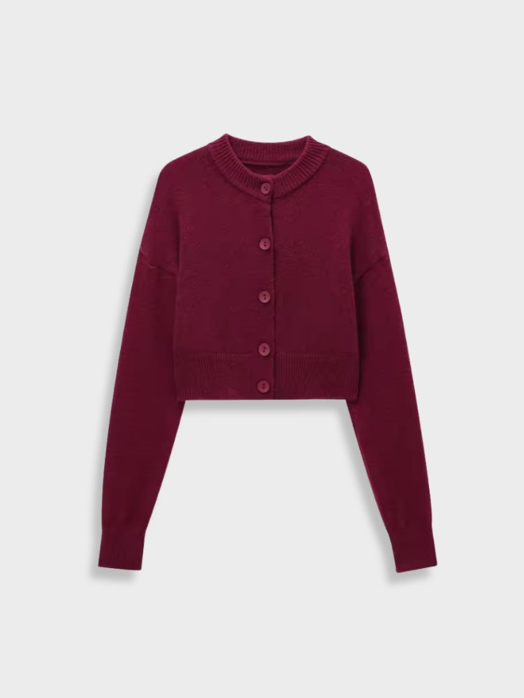 DCRB Crop Knitted Cardigan