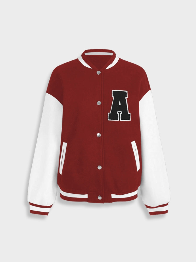 DCRB Retro Varsity Women Baseball Jacket